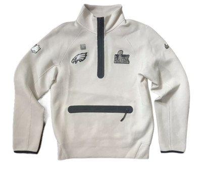 Men's Philadelphia Eagles Super Bowl LIX Tech Fleece Half-Zip Top S-4XL NEW