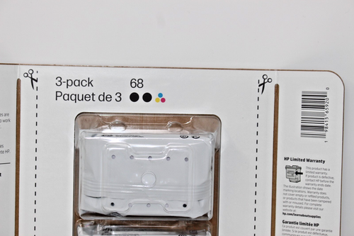 GENUINE HP 68 3-PACK (2 x Black & 1 x Tri-Color) Ink Exp 08/26 A73VTBN - Photo 3/3