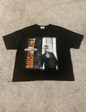 Vintage Y2K Bruce Springsteen Tour Rock Band Tee Shirt Size Medium Double Sided