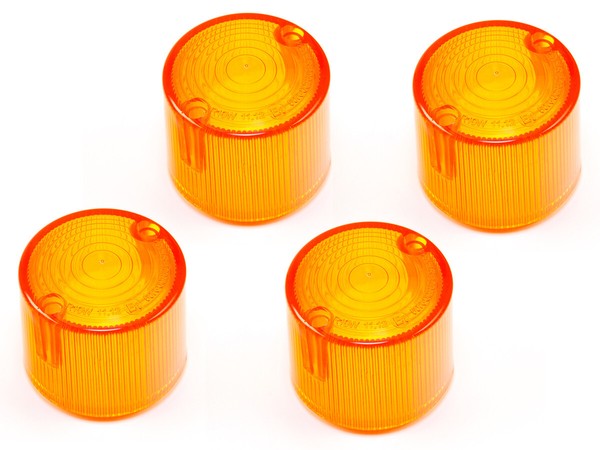 Blinker Glas Satz E-GeprüFt 4 StüCk FüR Honda CB 125 250 350 500 750 SL XL 250-image