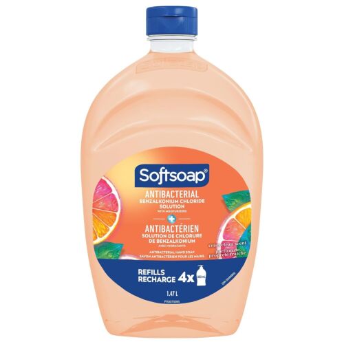 Wide Bottle Softsoap 50 oz. Anti-Bacterial Crisp Clean Liquid Hand Soap Refill