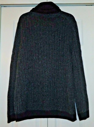 New Tasso Elba New Men's Shawl-Collar Pullover Sweater, Black Heather Size XL - Picture 5 of 5