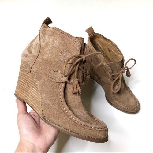 Lucky Brand Yaney Suede Leather Wedge 