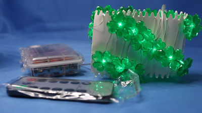 Saint Patrick's Day LED String Lights Shamrock Four Leaf Clover ...
