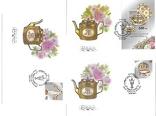 RUSSIE 1994 LOT DE 6 PREMIERS JOURS FDC MANUFACTURE DE PORCELAINE DE SAINT PE 