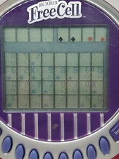 Radica Big Screen Free Cell Solitaire Handheld Electronic Game Tested Working 