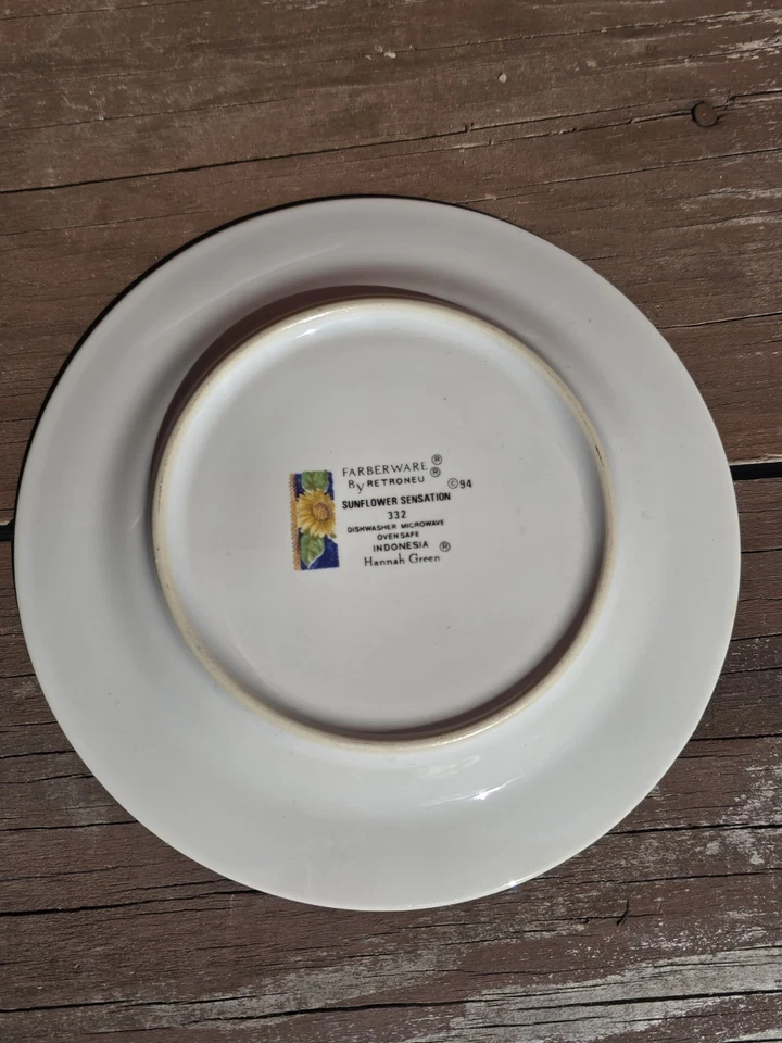 Juego de 2 tazas de café/té Farberware by Retroneu Sunflower Sensation verde Hannah Foto 4 de 4