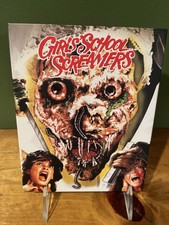GIRL SCHOOL SCREAMERS 1984 VINEGAR SYNDROME BLU RAY SLIP COVER ONLY /5000 Sleeve