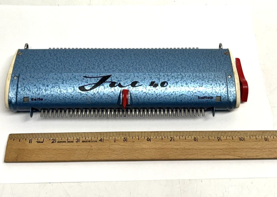 Vintage Jac 40 Pattern Selector Kniting Machine Germany Patterning Tool Blue - Image 2 of 4