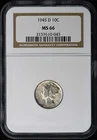 1945-D Mercury Dime 10C NGC MS66