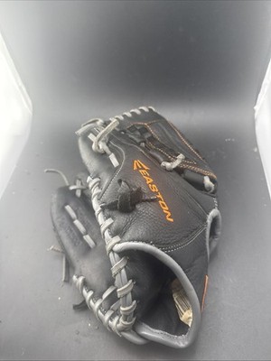 Easton Pro Series COMP Baseball Glove Left Hand Throw Black Orange Leather