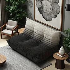 Caterpillar Lazy Sofa Floor Sofa Nap Couch 1 to 3 Seats Tatami Bed Beanbag Chair