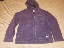 The North Face Womens Size S Full Zip Hoodie Jacket Deep Pyle Burgundy Deep Red
