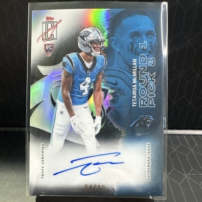 🔥Topps 2025 Signature Class Tetairoa McMillan Black Auto 4/10💥Jersey Match!💥