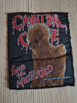CANNIBAL CORPSE PATCH Original 1993 BLUE  GRAPE Aufnäher 10,5x9,5cm Death Metal 
