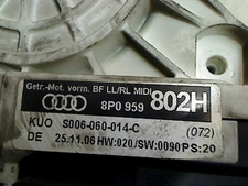 WINDOW REGULATOR ELECTR. RIGHT FRONT + ENGINE Audi A3 Sportback (8PA) 2008 8p0959