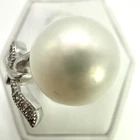 Stunning .925 Vintage Sterling Silver Estate Ring Size 6.25 w- White stone
