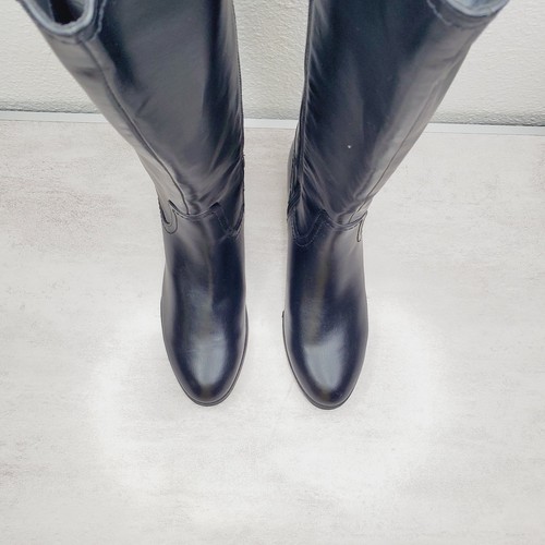 Liz Claiborne TINLEY Equestrian Boots Black Knee High Tall Riding Boots SZ 9 - Picture 6 of 17