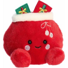 Aurora  Palm Pals  Velvet Santa Bag  5 Inch Stuffed Animal Toy