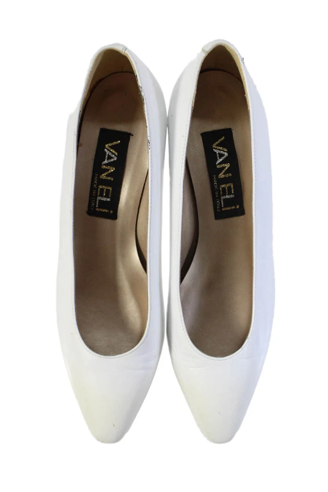 Vaneli Mujer Texturizado Punta Punta Slip On Gatito Tacones Blanco Talla 6.5 Foto 2 de 4