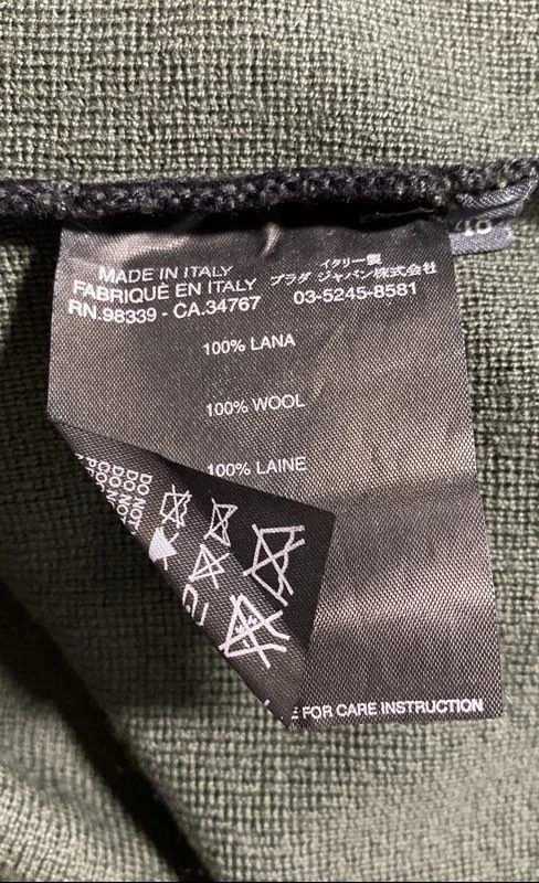 Prada 女式绿色羊毛高领毛衣 48 码 — 第 4/4 张图片