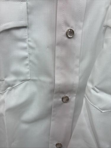 New Boys Champion Western White Long Sleeve Pearl Snap 16 CC-79 - Picture 5 of 11