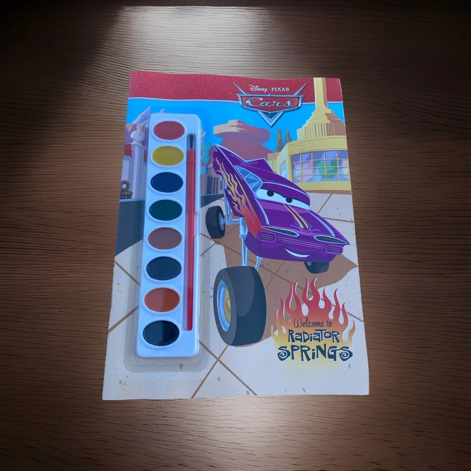 Disney Pixar Cars 4-Book Set Sticker Book Color Crayons Paint Book Read Aloud  - Image 4 of 4