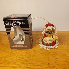 Jasco Caring Critter Chimera Christmas Ornament Mother Bear Holding Cub