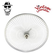 Vintage Lowrider 26" Steel Coaster Wheel 144 Spoke 14g Chrome