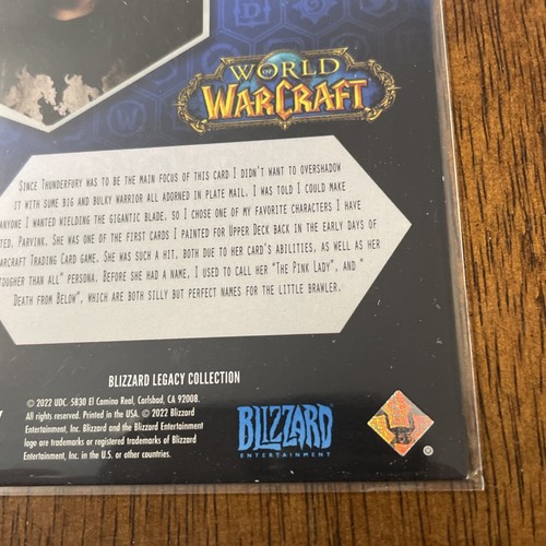 2023 Upper Deck Blizzard Legacy Art of Samwise THUNDERFURY SW-8 - Bild 9 von 10