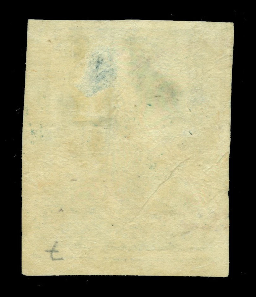 BOLIVIA 1868  CONDOR  100c green  Scott # 8 used VF/XF postally used - Image 2 of 2