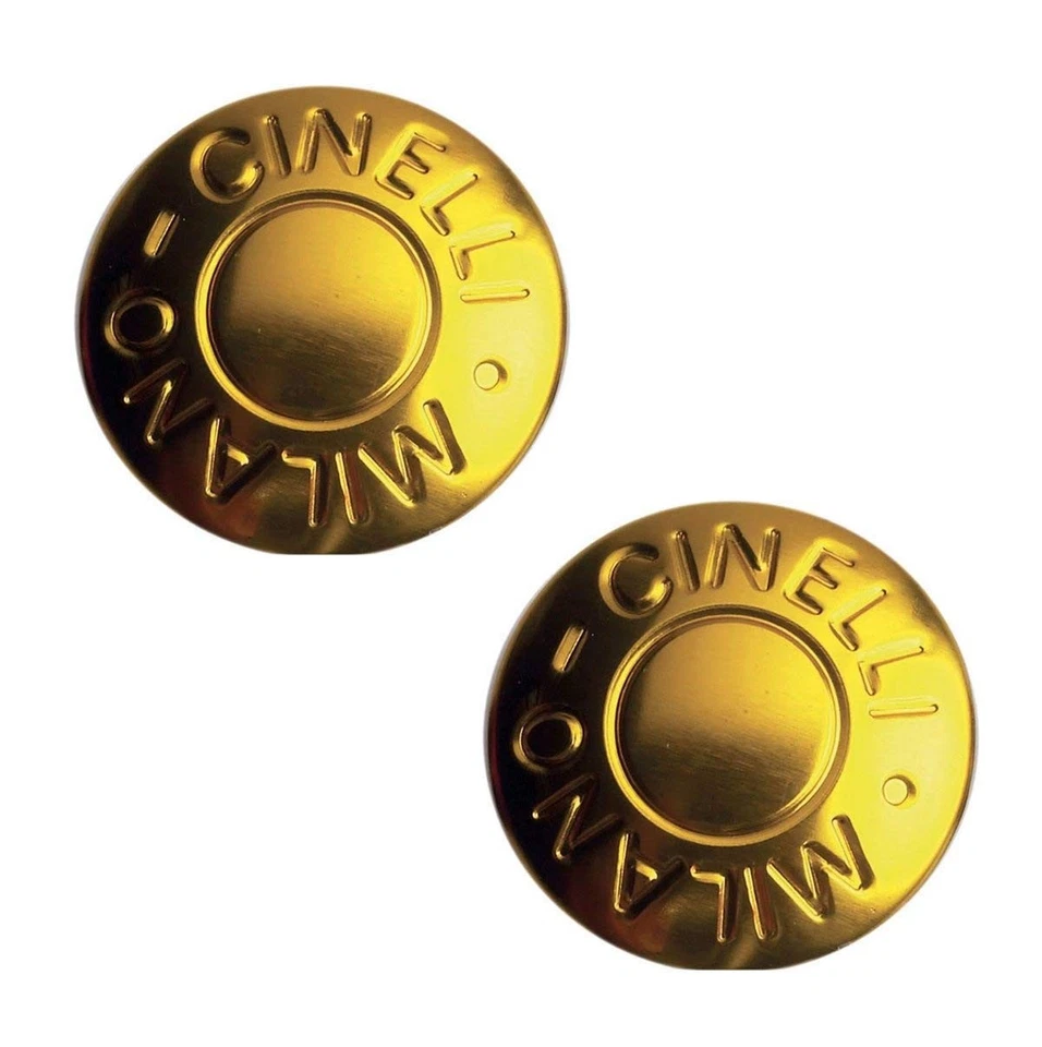 Tapones anodizados para manillar Cinelli Milano, amarillo Foto 2 de 4