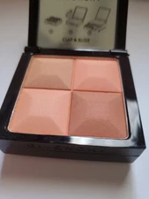 Givenchy Le Prisme Blush W/BRUSH Quad 4 Colors #25: In Vogue Orange, NEW AS PICT