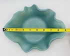 Bluecut Pottery Turquoise Wavy Textured Dish Signed 1975 — photo 5