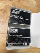 (9) Maxwell professional industrial communicator series C30 & C60 cassettes