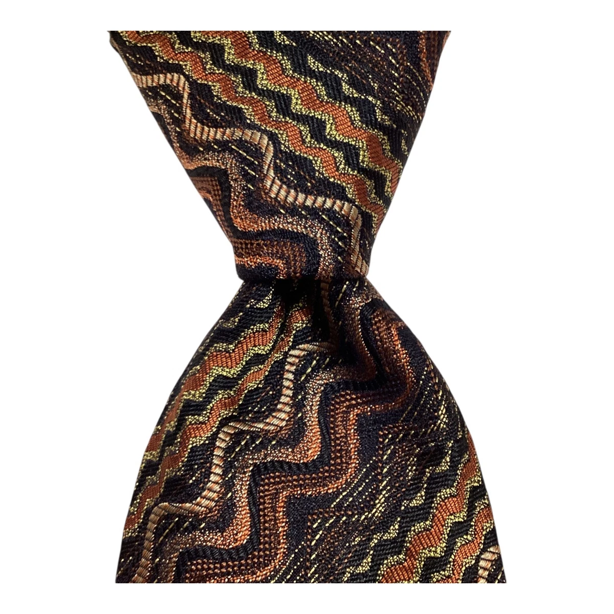 Cravate Missoni Authentique En Soie 100% - Occasion Bon État