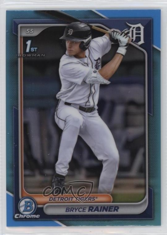 2024 Bowman Draft Chrome Sky Blue Refractor Bryce Rainer #BDC-86 1ha9