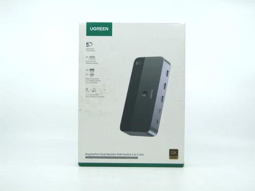 UGREEN 8K60Hz/4K@240Hz Displayport KVM Switch 2 in 2 out