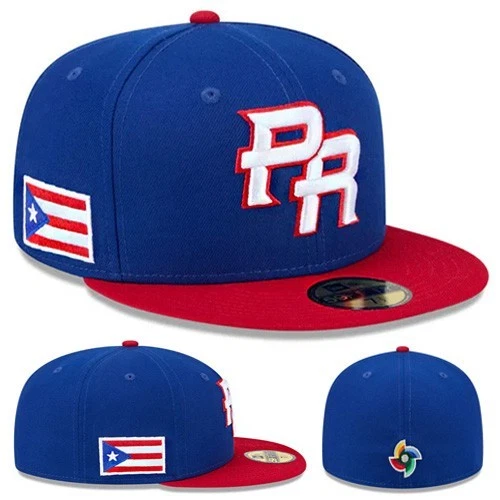 New Era Puerto Rico Blue Fitted Hat WBC 2026 Official Baseball National Team Cap