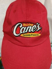 Raising Cane’s Chicken Fingers Red Baseball Cap Promo Hats Off to You Pre-owned