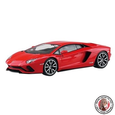 Aoshima Lamborghini Aventador S Pearl Red 1/32 Scale Model Kit
