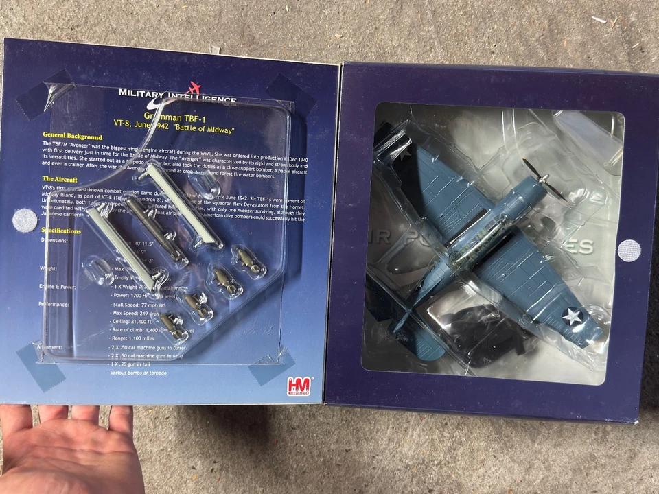Grumman TBF-1 Avenger 1:72 Hobby Master – VT-8 Midway 1942 – HA1214 - Photo 2/4