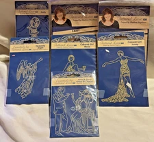 Lot of 7 - Tattered Lace Metal Dies - Cabaret Women - Angels - Fairies - NICE