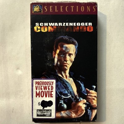 Commando VHS Arnold Schwarzenegger 20th Century Fox Previously Viewed Hollywood