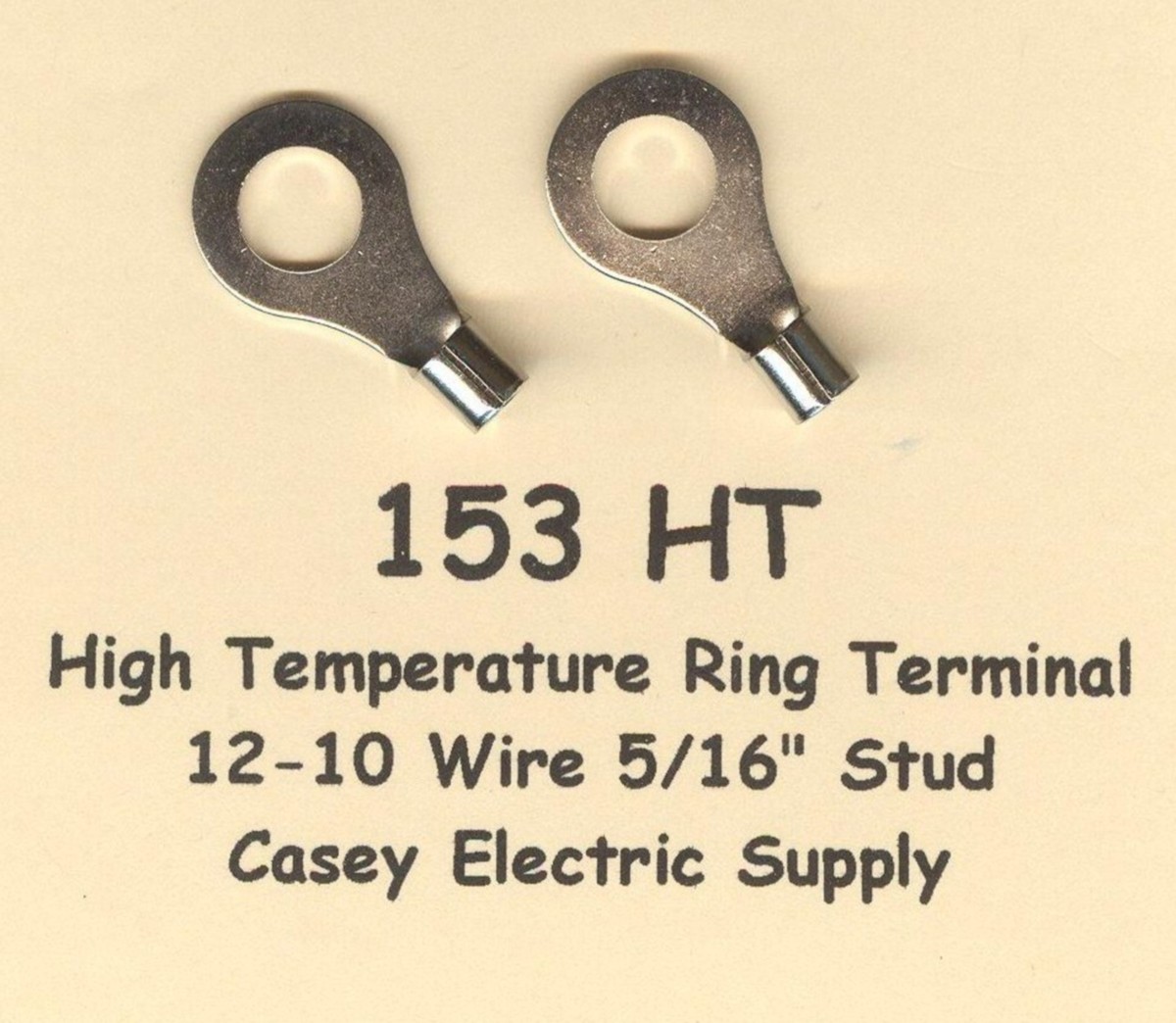 12-10 Hi Temp 5/16" Ring Terminal Connector 900°F Made In - Foto 10