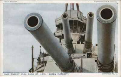 CPA H.M.S. Queen Elizabeth - Turm SCHIFFE (1206752)