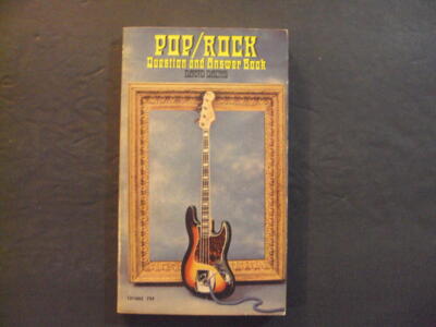 Pop/Rock Question Book pb 1st Print 1st ed 4/71 Scholastic Book Svcs ID:80359