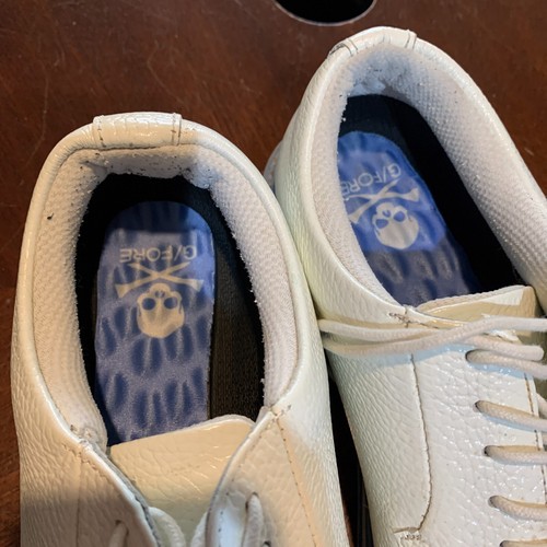 G/FORE GALLIVANTER Camo Golf Shoe G4MF22EF02 Snow White Blue Men Sz 9.5 Leather