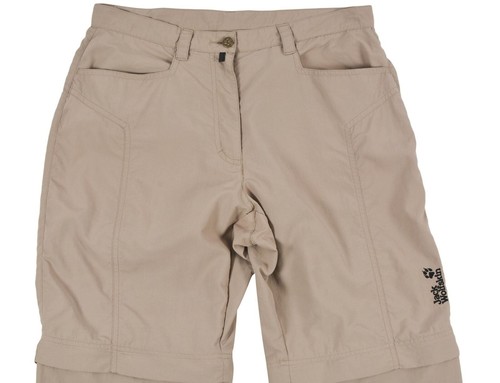 Jack Wolfskin Travel Women's Zip Off Convertible Trouser Pants Size EU-40 Beige - Picture 4 of 11