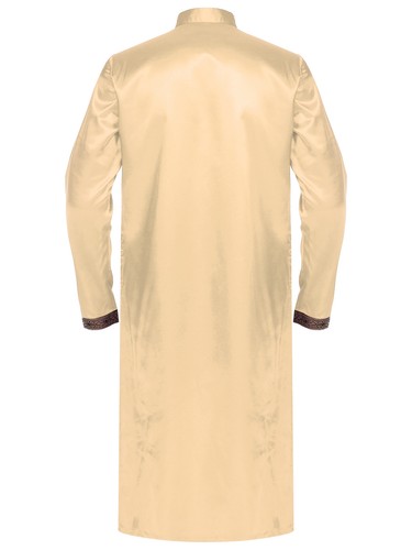 Men Robe Pajama Dress Bathrobes Costume Festive Embroidered Cosplay Satin Gown - Picture 11 of 71